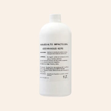 Aceite Neutro Profesional 1 Litro | masajes y terapia para todo tipo de piel