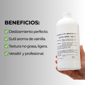 Aceite para masaje - vainilloso 1 litro -