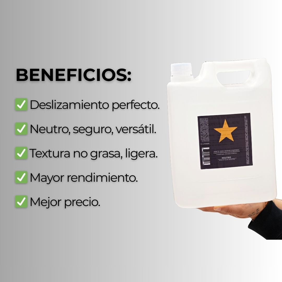 Aceite para masaje - neutro 5 Litros -
