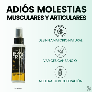 Spray Frío 100ml - Formato bolso/gym - Alivia molestias musculares