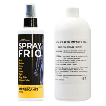 Pack Masaje Pro | Aceite + Spray Frio